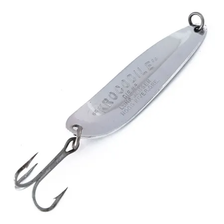 Luhr Jensen Krocodile Die #5 Lepel, Nikkel/Groen, 21g, Prism Tape, #10472