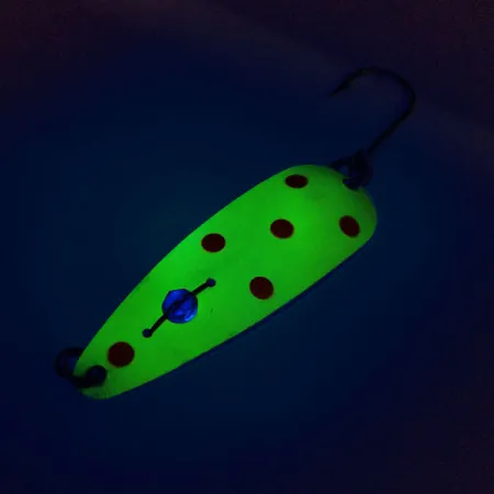 Eppinger Red Eye Evil Eye UV Lepel, Geel/Rood, 6g, UV-Glow, #10496