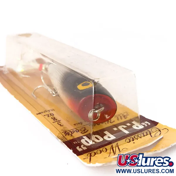 Luhr Jensen P.J.POP Popper Hout, Silver Foil/Blk Shad, 10.5g, #10499