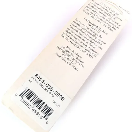 Luhr Jensen P.J.POP Popper Hout, Silver Foil/Blk Shad, 10.5g, #10499