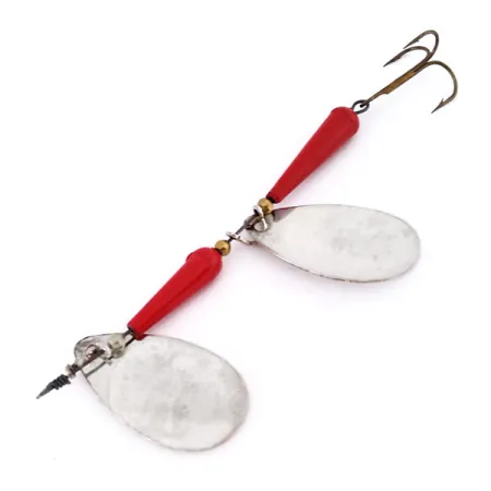 Panther Martin Simplex Tandem Spinner, Nikkel/Rood, 14g, Dubbel blad, #10546