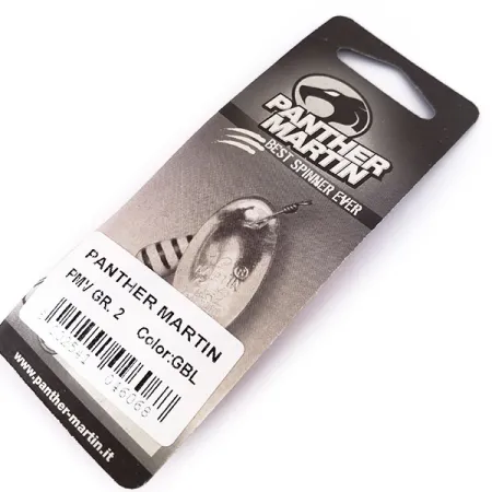 Panther Martin 2 Con Punti Spinner, Goud / Blauw, 2.5g, Stippen, #10550