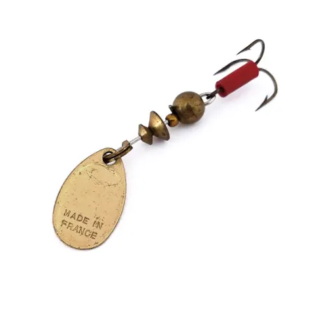 Mepps Aglia 0 Spinner, Messing, 2,5g, Rode huls, #10558