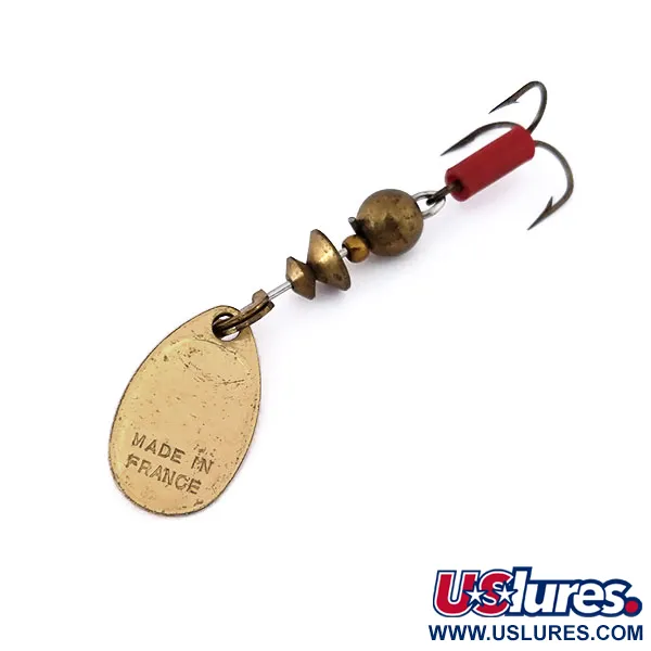 Mepps Aglia 0 Spinner, Messing, 2,5g, Rode huls, #10558