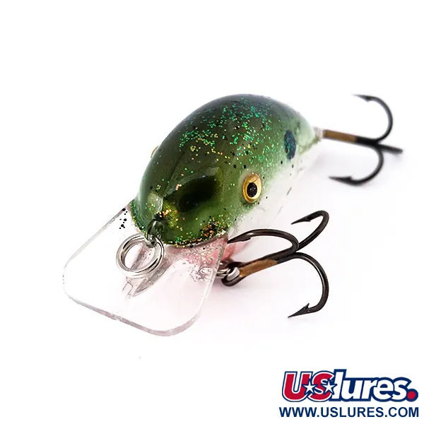 Strike King KVD 1.5 Hard Knock Plug, Green Glitter, 9.5g, #10570