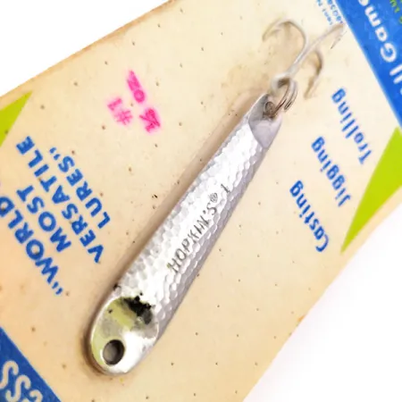 Hopkins s1 Jig Lure Jig, Gehamerd Nikkel, 9g, RVS, #10578