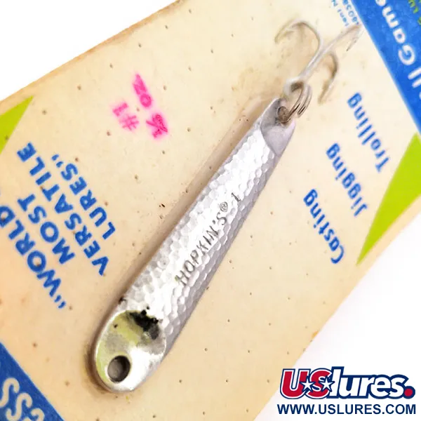 Hopkins s1 Jig Lure Jig, Gehamerd Nikkel, 9g, RVS, #10578