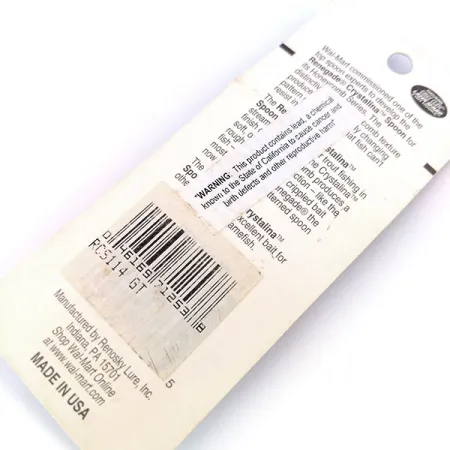 Renegade Crystalina Spoon Lepel, Golden Fish, 11g, Honingraat, #10579