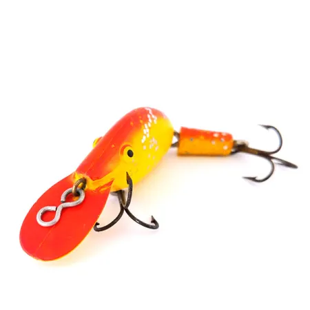 Eppinger Sparkle Tail, Geel / Rood / Glitter, 5.5g, Gelede Plug #10592