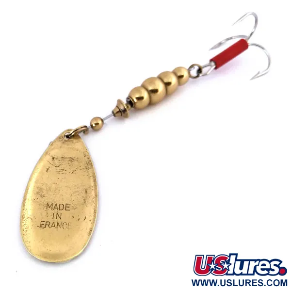 Mepps Aglia 5 Spinner, Messing, 14g, rode huls, #10601