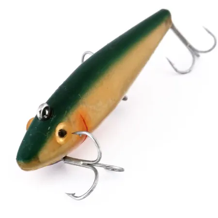 L&S Bait MirrOlure 52M Twitchbait, Groen-Goud, 14g, zinkend, #10604