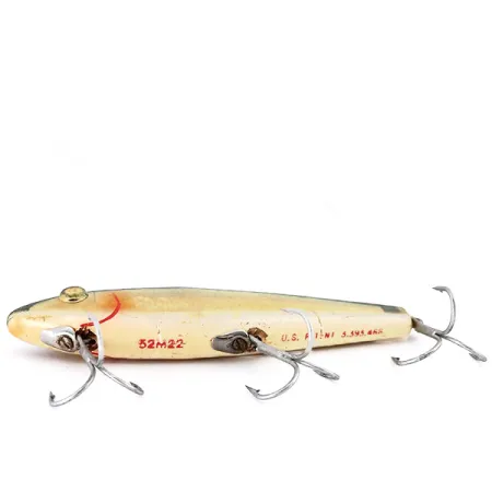 L&S Bait MirrOlure 52M Twitchbait, Groen-Goud, 14g, zinkend, #10604