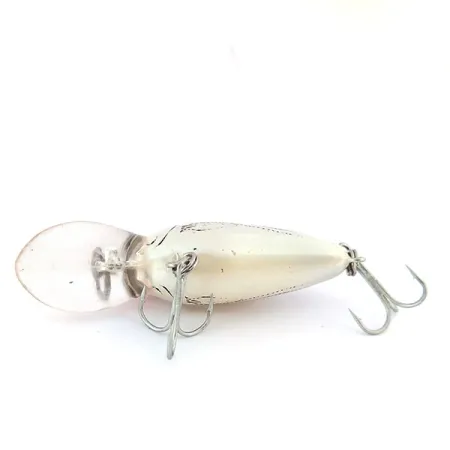 Bomber model B 4A Crankbait, Zilver/Zwart, 7g, Drijvend, #10605