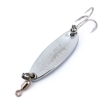 Luhr Jensen Krocodile, 7g Nikkel / Blauw, Lepel #15647