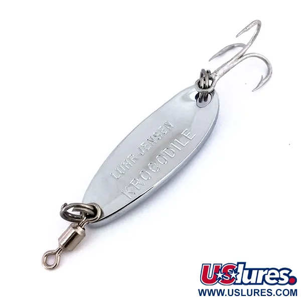 Luhr Jensen Krocodile, 7g Nikkel / Blauw, Lepel #15647