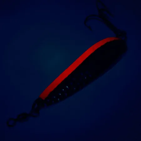 Luhr Jensen Krocodile Die #4 Lepel, Nikkel/Oranje, 14g, UV, #10625