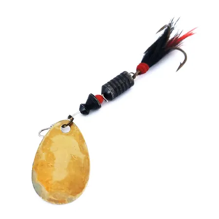 South Bend 3 Spinner, Messing, 7g, Gevederde dreg, #10636