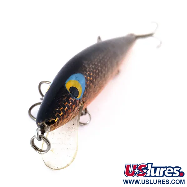 Rebel Floater F12 Plug, Zwart-Goud, 9g, Drijvend, #10646