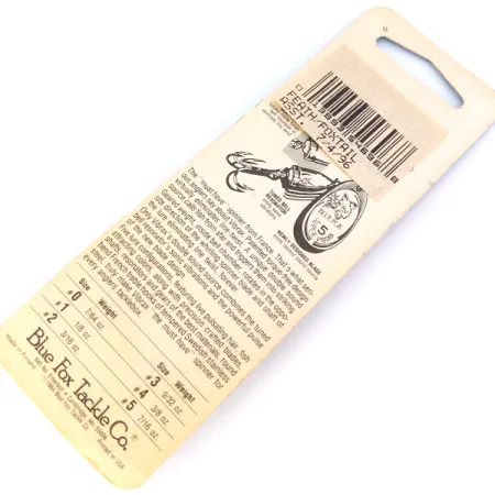 Blue Fox Super Vibrax 2 Foxtail Spinner, Zilver, 6g, Veren dreg, #10662