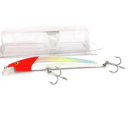 YO-ZURI CRYSTAL MINNOW (F) 13 Plug, Red Head, 17g, Drijvend, #10667