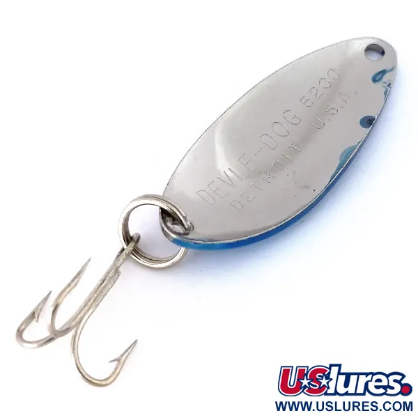 Eppinger Dardevle Devle Dog 5200 Lepel, Blauw/Zilver, 7g, #10668