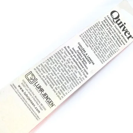 Luhr Jensen Quiver Lepel, Fire Tiger, 39g, Lichtgevend, #10694