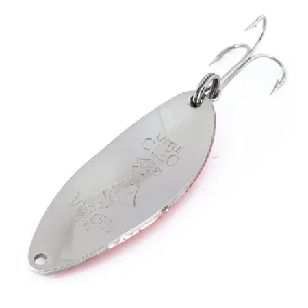 Little Cleo (Hula Girl) Lepel, Nikkel / Rood, 18g, Vintage, #10706