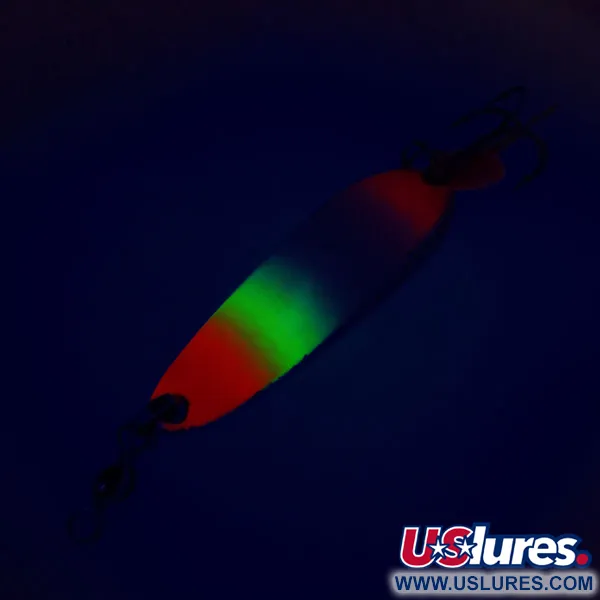 Luhr Jensen Krocodile Die #3 UV Lepel, Wit / Roze, 10g, UV, #10711