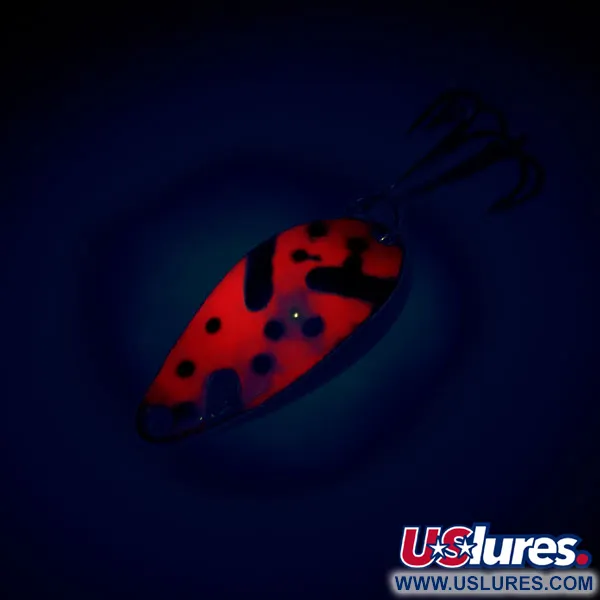 Acme Little Cleo Lepel, Rood / Zwart / Nikkel, 3,5g, UV, #10721