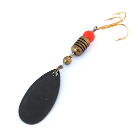 Mepps Comet 2 Spinner, Zwart/Geel, 4g, Vintage 1960s, #10734