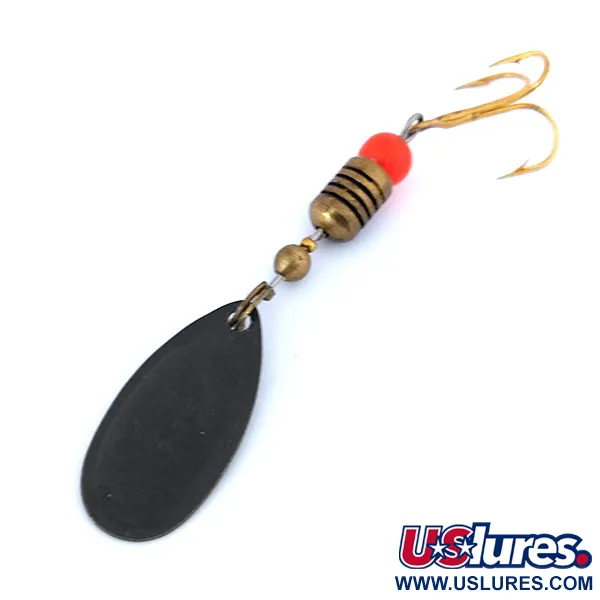 Mepps Comet 2 Spinner, Zwart/Geel, 4g, Vintage 1960s, #10734