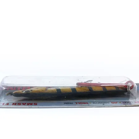 Luhr Jensen Crippled Herring Jig, Geel Zwart, 42g, Smash Flash, #10788