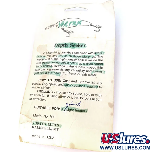 Vortex Lures Depth Seeker Crankbait, Red Tiger, 17g, Ratel, #10792