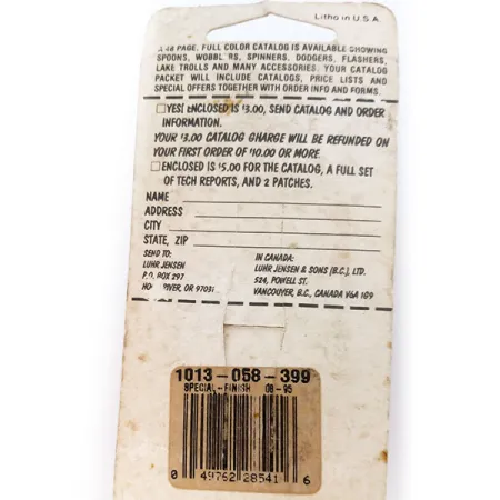 Luhr Jensen Lil' Kroc UV Lepel, Nikkel/Rood, 18g, UV, #10793