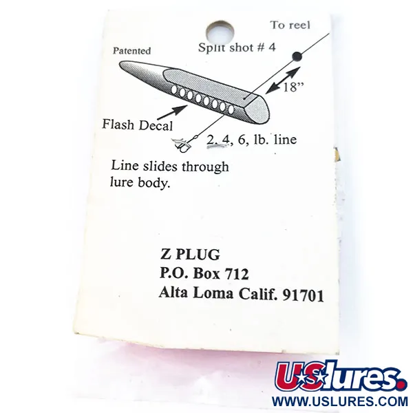 ZPlug Lures Z Plug Mini Inline-Kunstaas, Roze, 2g, Lijn-doorvoer, #10796