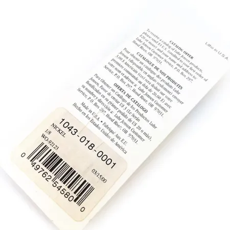 Luhr Jensen Lil Minno Lepel, Nikkel, 4g, Schubbenstructuur, #10797