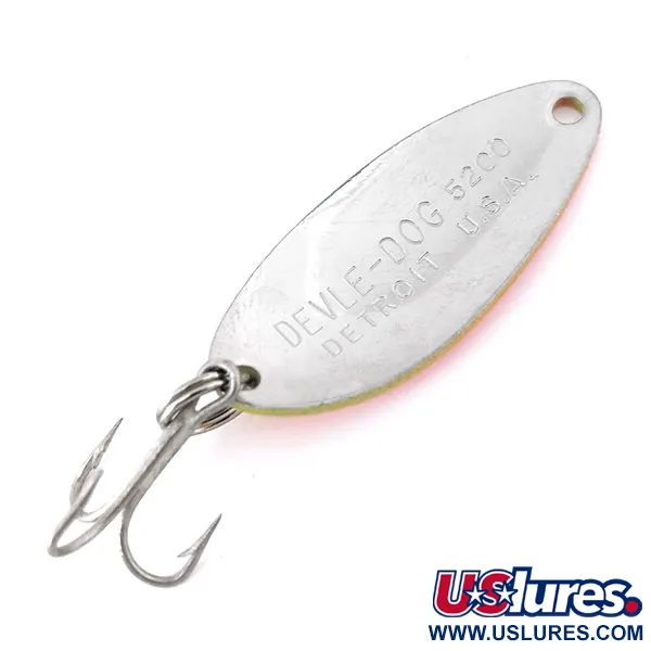 Eppinger Dardevle Devle Dog 5200 UV Lepel, Geel/Rood, 7g, UV, #10819