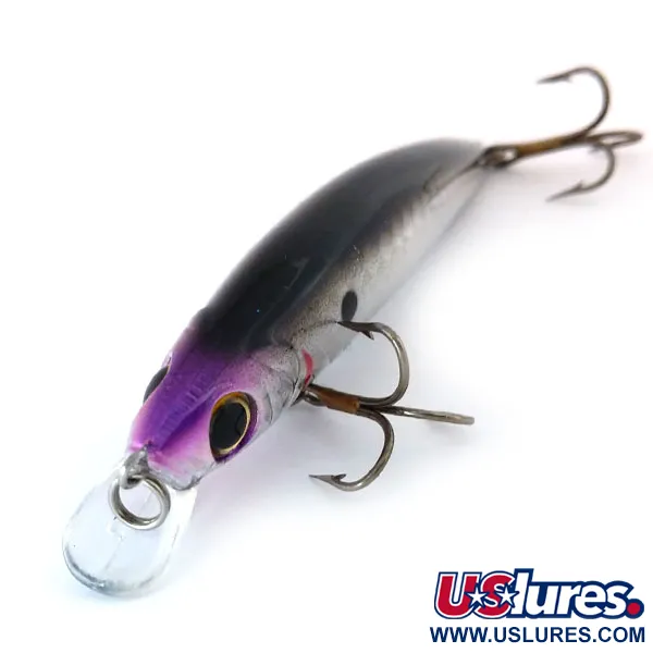 Cotton Cordell 3.5 Minnow Plug, Rainbow Silver/Purple, 7g, #10830
