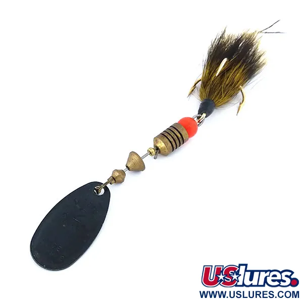 Mepps Black Fury 2 Dressed Spinner, Zwart/Groen, 4.7g, Haar, #10846