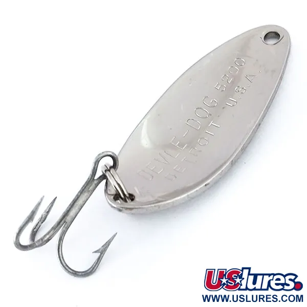 Dardevle Devle Dog 5200 Lepel, Nikkel, 7g, Vintage, #10877