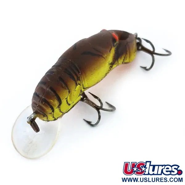 Rebel Wee-Crawfish Shallow UV Plug, Bruin/Geel, 2.5g, UV, #10904