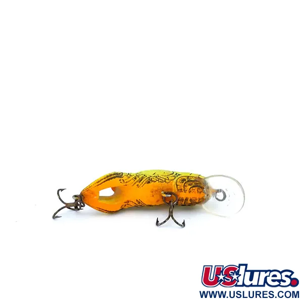 Rebel Wee-Crawfish Shallow UV Plug, Bruin/Geel, 2.5g, UV, #10904