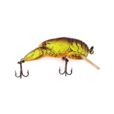 Rebel Wee-Crawfish Shallow UV Plug, Bruin/Geel, 2.5g, UV, #10904