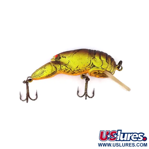 Rebel Wee-Crawfish Shallow UV Plug, Bruin/Geel, 2.5g, UV, #10904