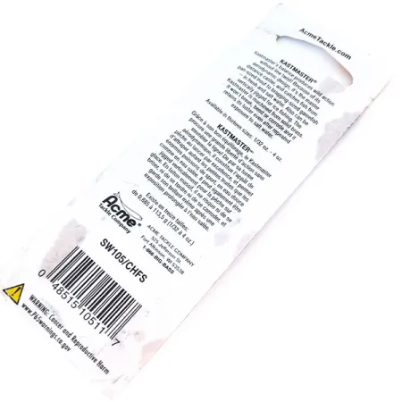 Acme Kastmaster UV Lepel, Nikkel / Oranje, 3,5g, UV-coating, #10908