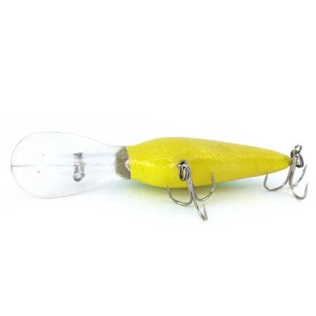 Norman DD 14 Crankbait, Geel/Groen/Glitters, 16g, Ratelkamer, #10920