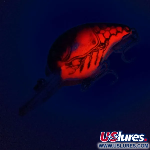 Bomber Fat A B05F UV Crankbait, Oranje Kreeft, 10g, UV-actief, #10921