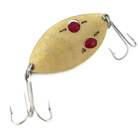 Hofschneider Red Eye Wiggler Lepel, Goud/Rood, 25g, Glasparels, #10928