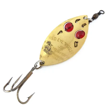 Hofschneider Red Eye junior Lepel, Goud / Rood, 13g, Glasogen, #10929