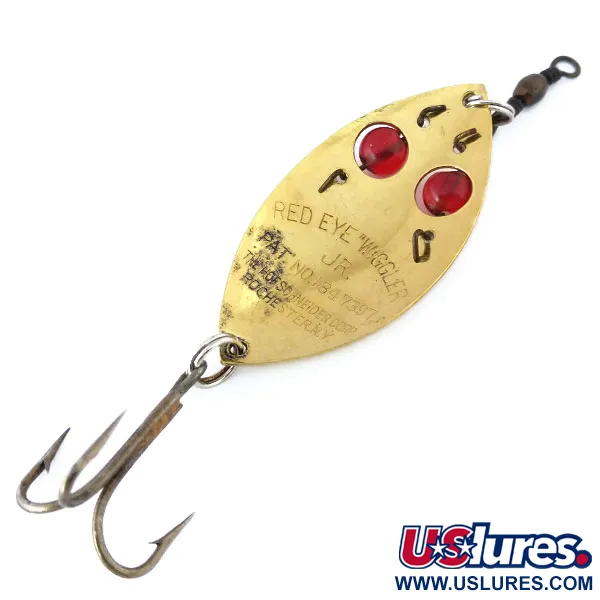 Hofschneider Red Eye junior Lepel, Goud / Rood, 13g, Glasogen, #10929